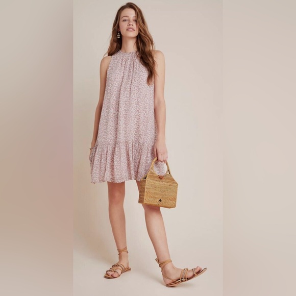 Anthropologie Natalie Flounced Tunic Dress - Picture 1 of 5